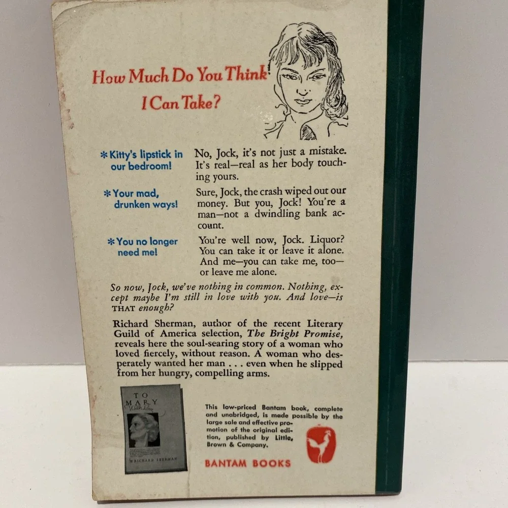 TO MARY WITH LOVE by Sherman, Bantam #124‎ romance gga pulp vintage pb